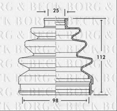 BORG & BECK bcb2289 -  Пыльник, приводной вал